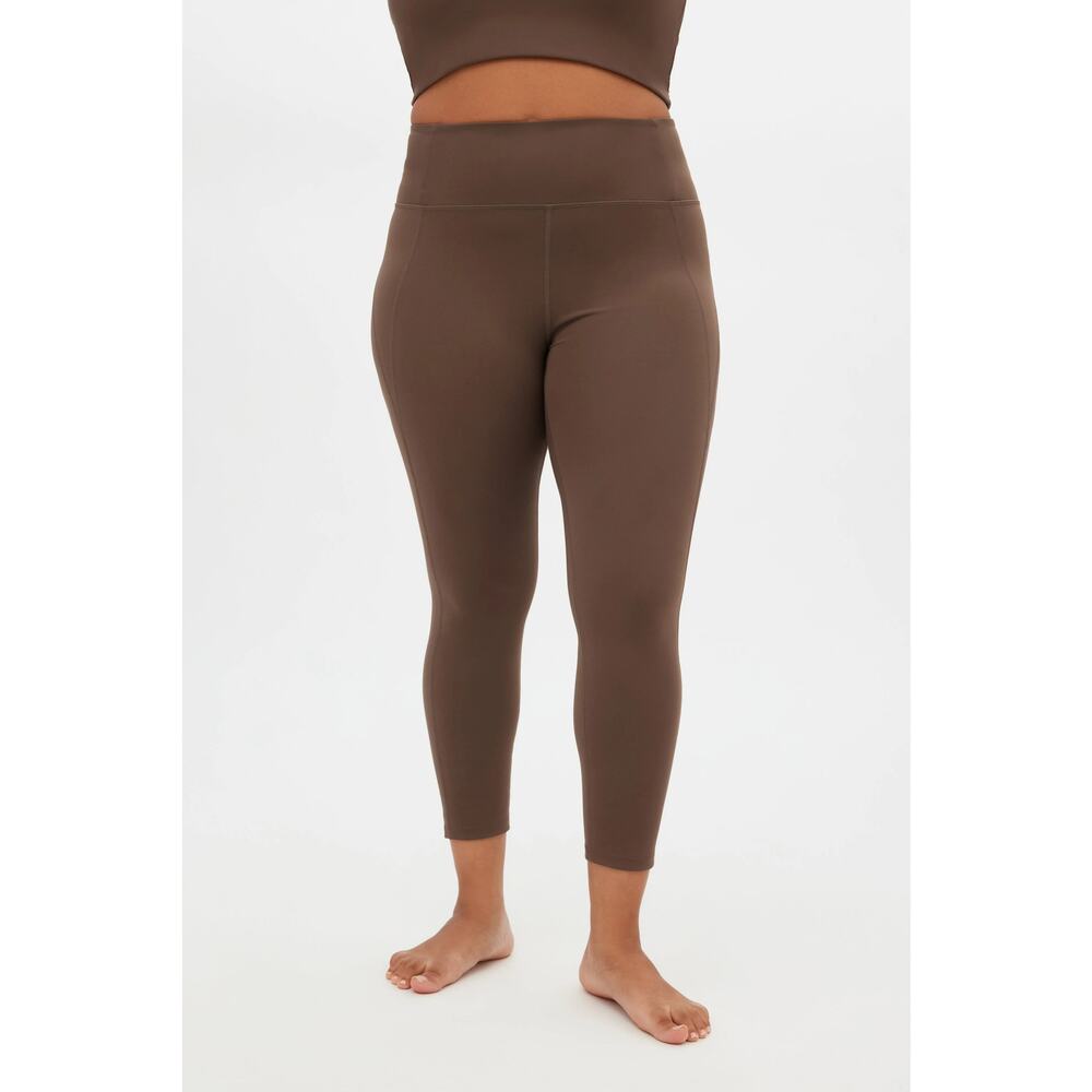 Girlfriend Collective High Rise Compressive Leggings Yoga Pants Cafe Brown XL